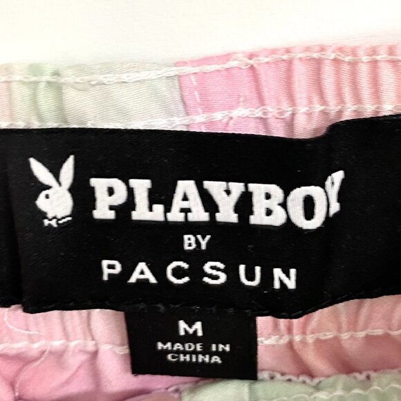 Pacsun x Playboy Pastel Tie Dye Drawstring Swim Trunk Shorts, Size Medium - Picture 6 of 9